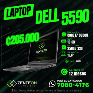 Laptop DELL Latitude 5590 Core i7 8va Gen 16GB 256GB SSD Usada