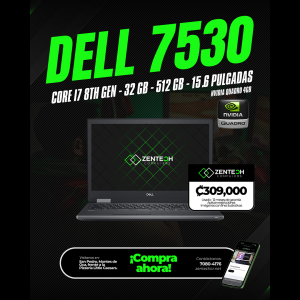 Laptop DELL Precision 7530 Core i7 32GB 512GB SSD NVIDIA Quadro 4GB Usada