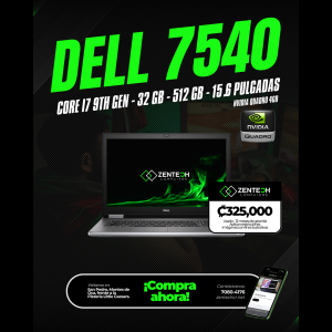 Laptop DELL Precision 7540 Core i7 9na Gen 32GB 512GB SSD NVIDIA Quadro 4GB Usada