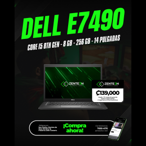 Laptop Ultraligera DELL Latitude E7490 Core i5 8va Gen 8GB 256GB SSD Usada