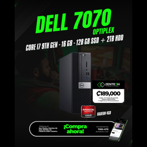 PC Desktop Dell OptiPlex 7070 Core i7 9na Gen 16GB 128GB SSD + 2TB HDD + Radeon 4GB Usada