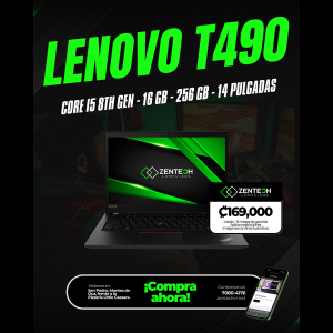 Laptop LENOVO ThinkPad T490 Core i5 8va Gen 16GB 256GB SSD Usada