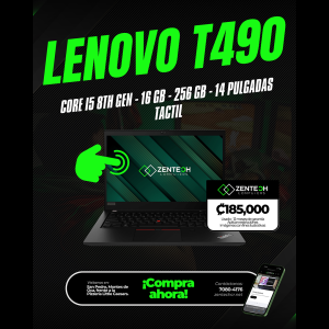 Laptop Táctil LENOVO ThinkPad T490 Core i5 8va Gen 16GB 256GB SSD Usada