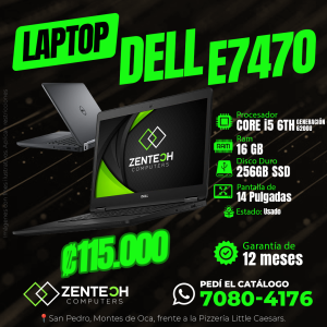 💻 Laptop DELL Latitude E7470 Core i5 6ta Gen 16GB RAM 256GB SSD Usada