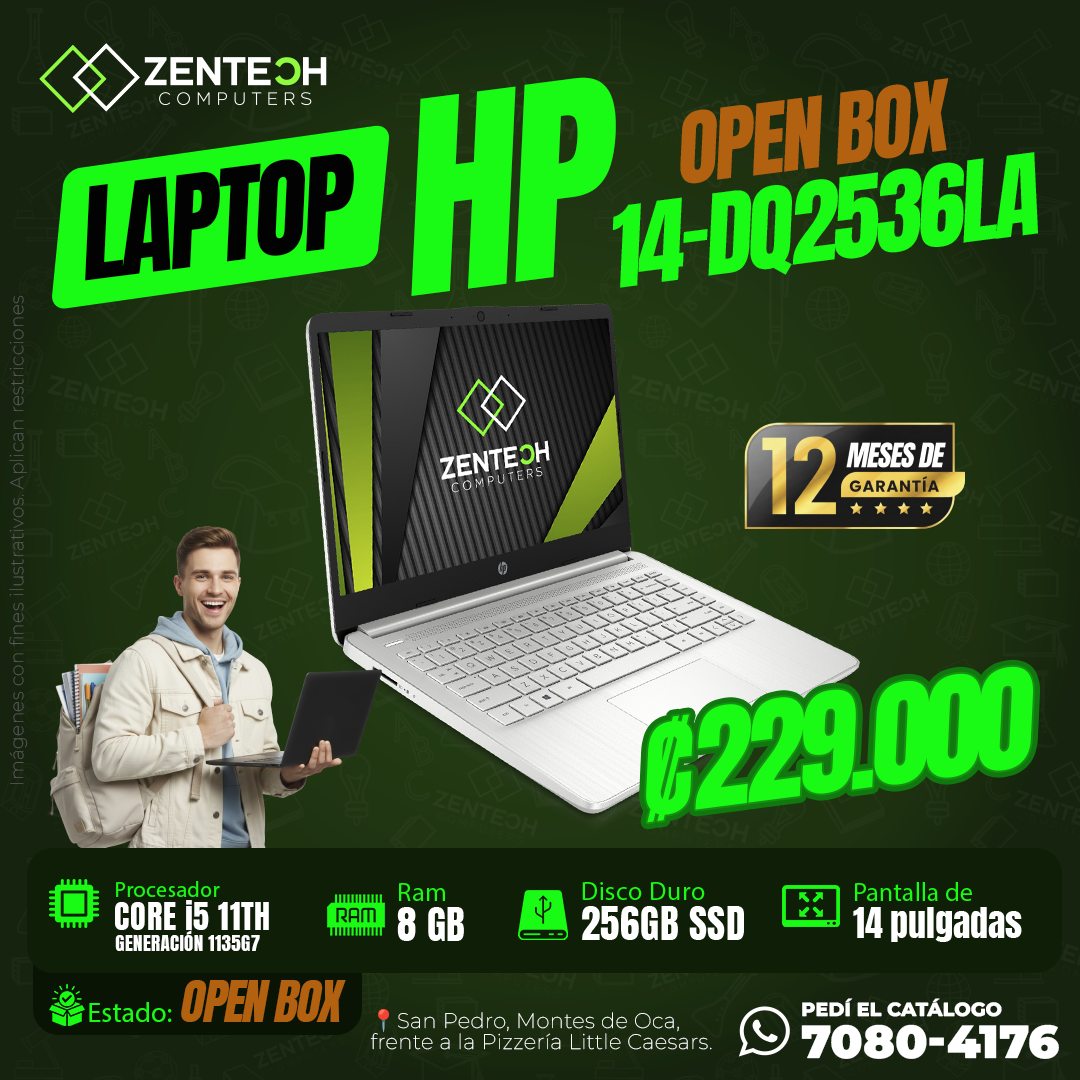 💻 Laptop HP 14-DQ2536LA Core i5 11va Gen Open Box 📸 - Imagen 6