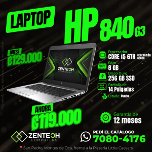 💻Laptop HP 840 G3 Core i5 6ta Gen usada 📸