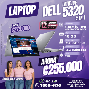 Laptop Dell Latitude 5320 2 en 1 Core i5 11va Gen Usada