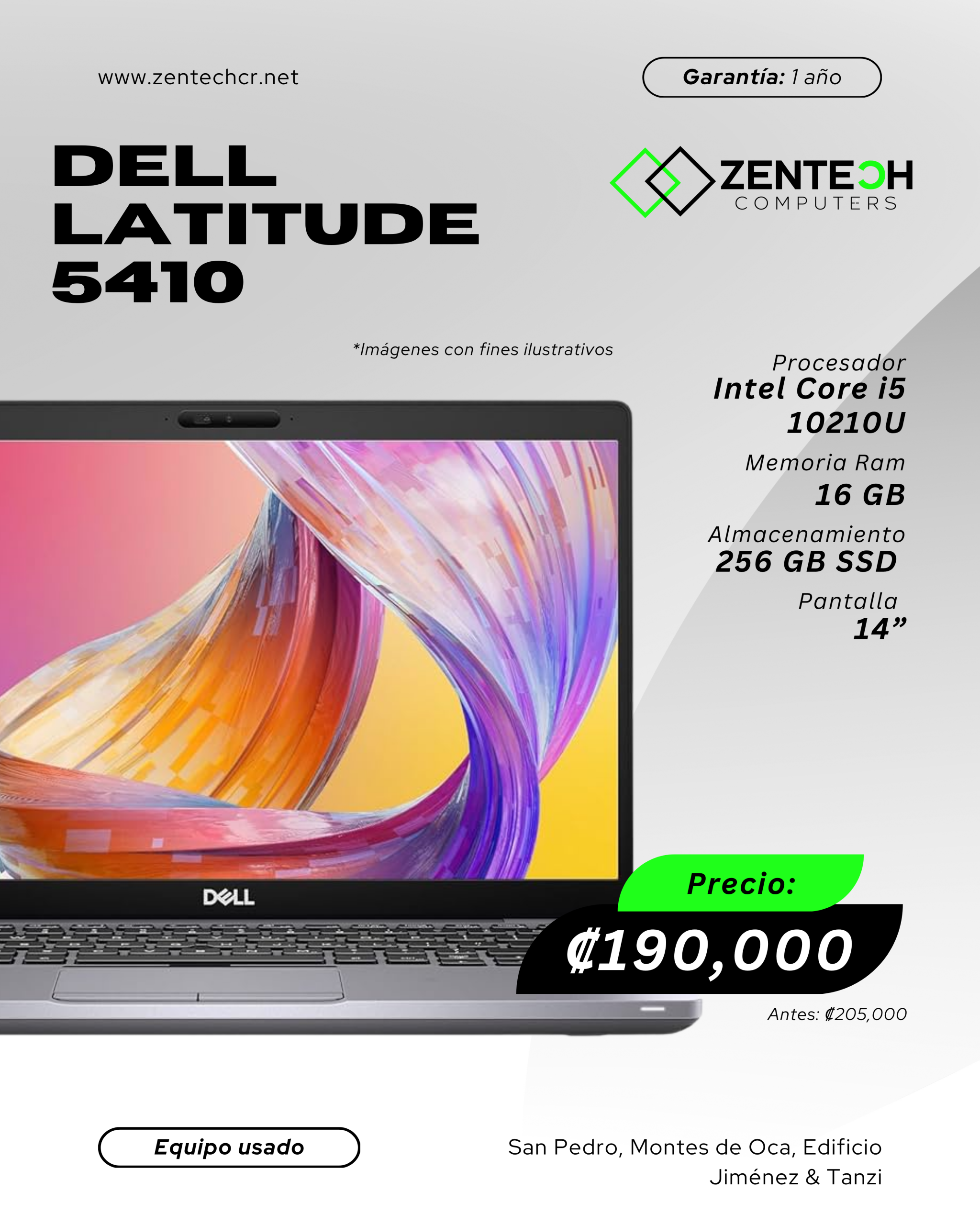 Laptop Dell Latitude 5410 Core i5 10ma Gen Usada - Imagen 4