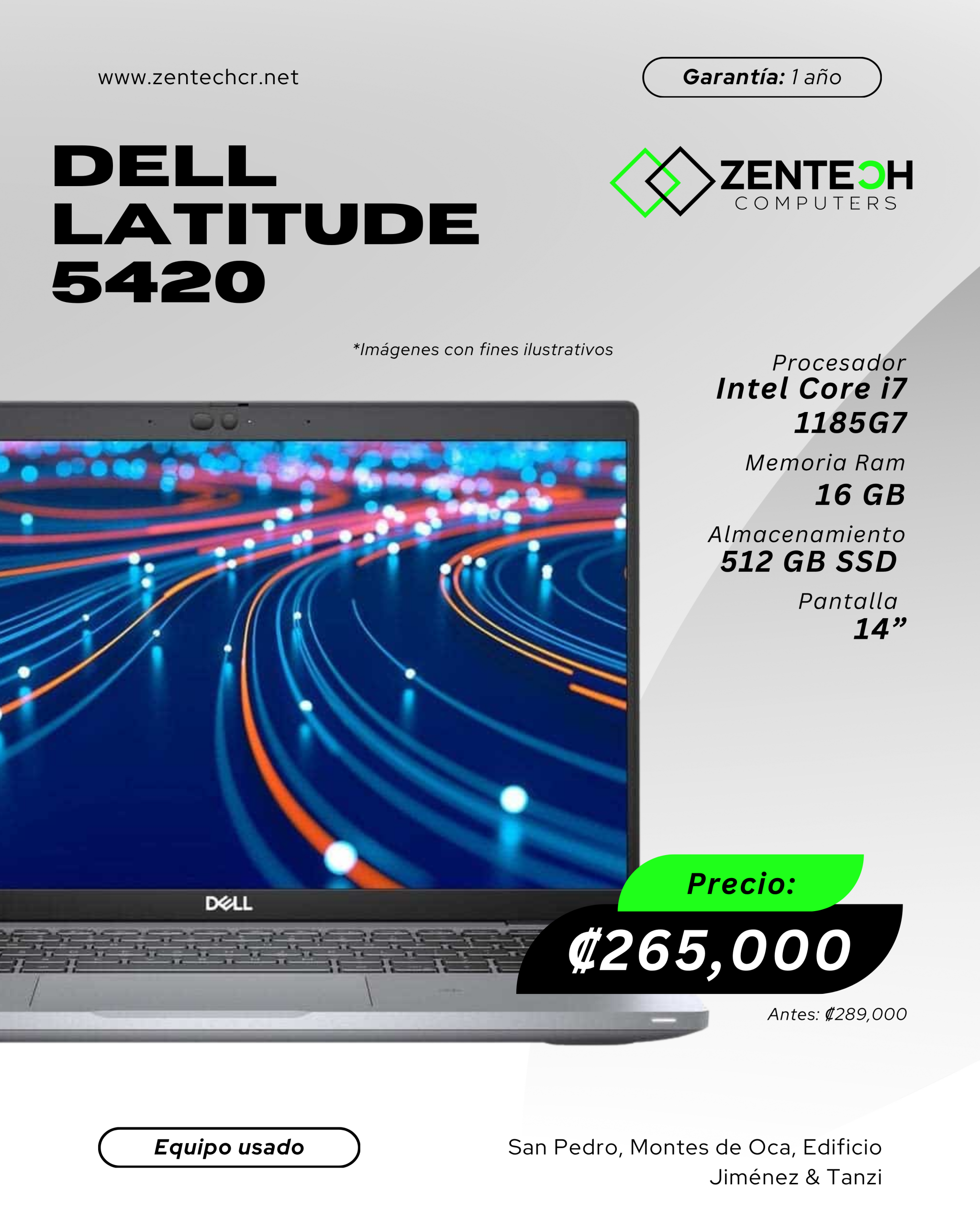 Laptop Dell Latitude 5420 Intel Core i7 11va Generación Usada - Imagen 4
