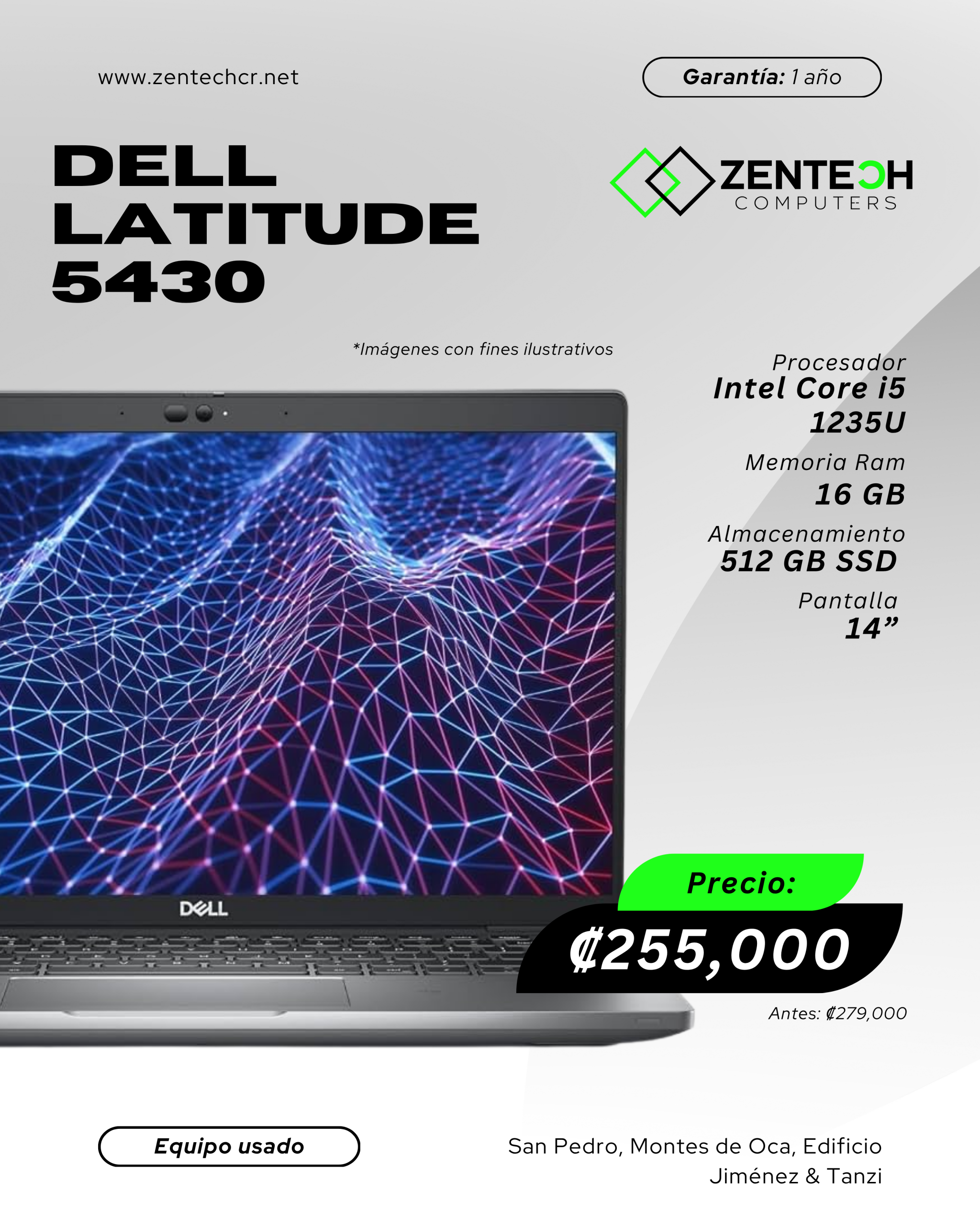 Laptop Dell Latitude 5430 Intel Core i5 12va Generacion Usada - Imagen 4